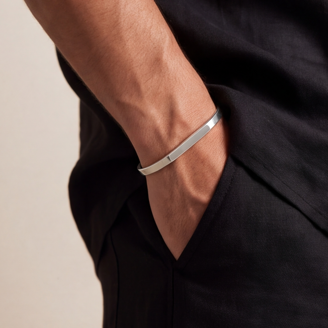 Men’s Square Cuff Bracelet